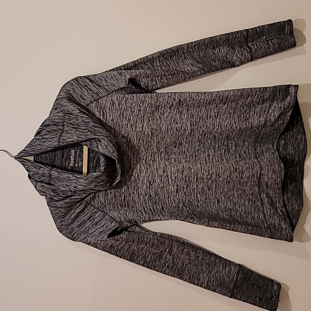 Reebok Cowl Neck Sweatshirt, Black  Sz M